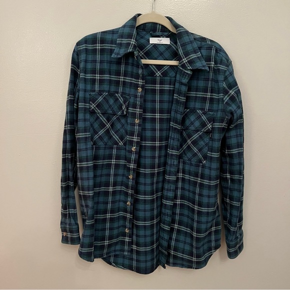 TNA Plaid Oversized Shirt - Picture 1 of 5
